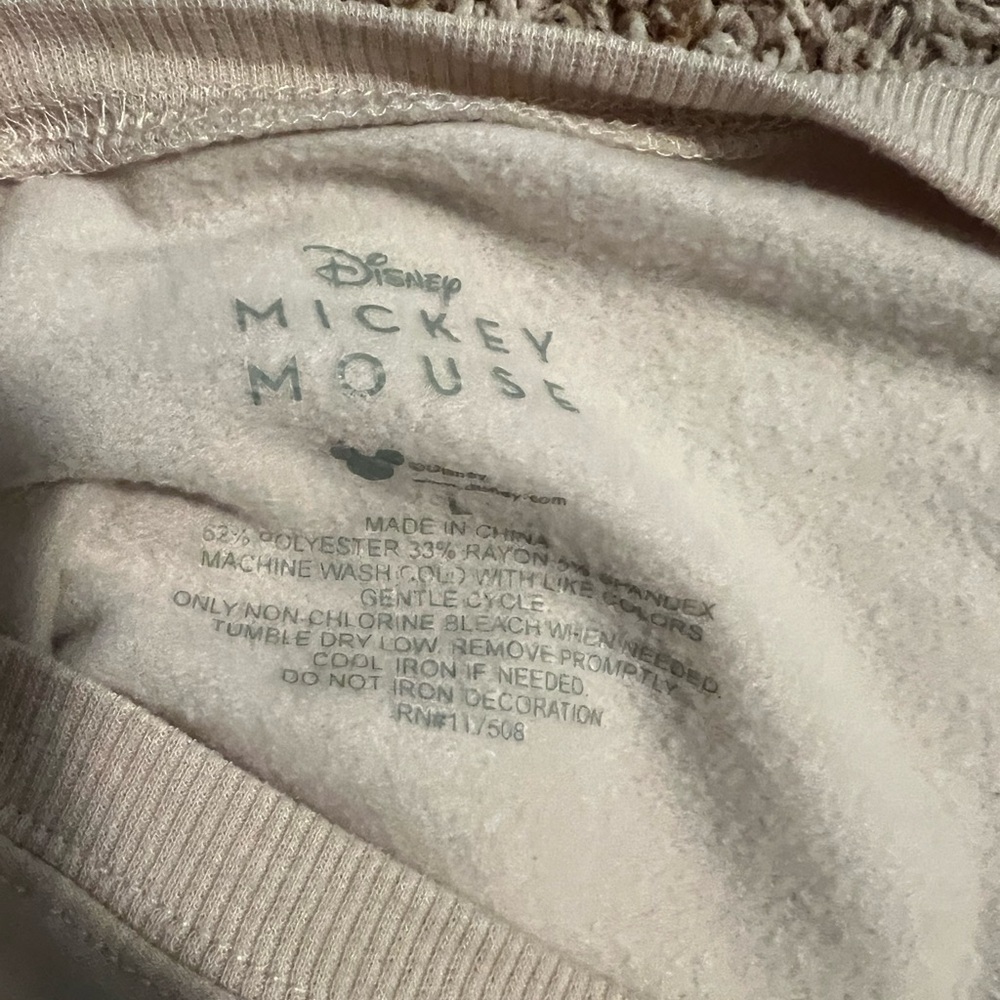 Disney Cream Mickey Mouse Sweatshirt - Picture 2 of 2